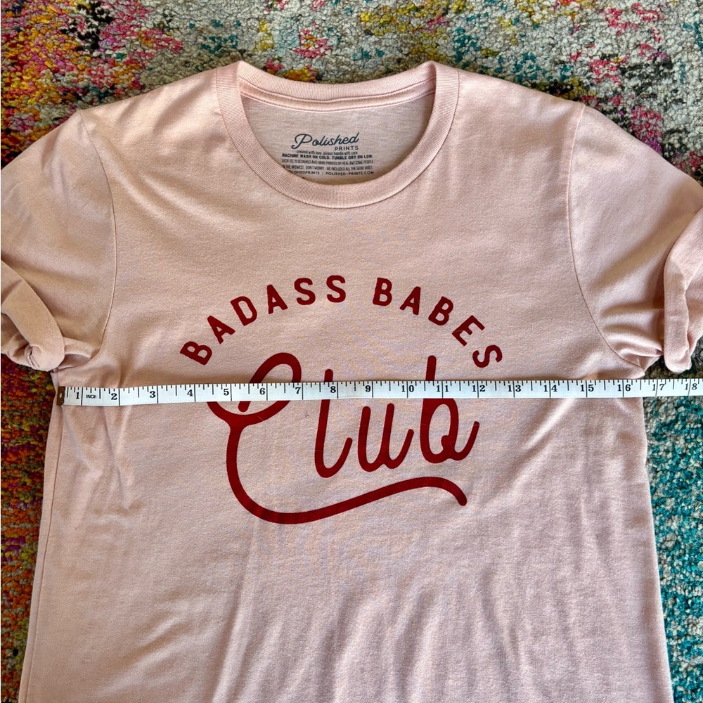 Badass Babes Club Pink Graphic Tee - Picture 5 of 5